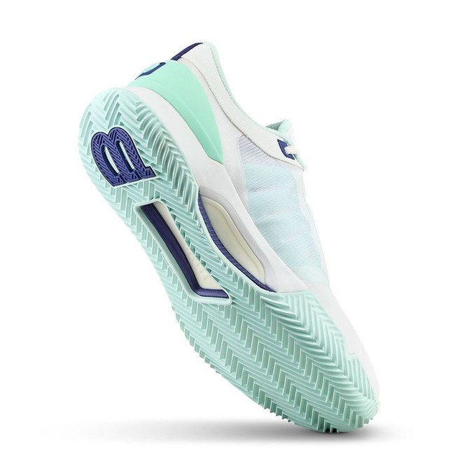 Wilson Intrigue Tour Womens Clay Tennis Shoe - White/Bay/Skipper Blue - 5
