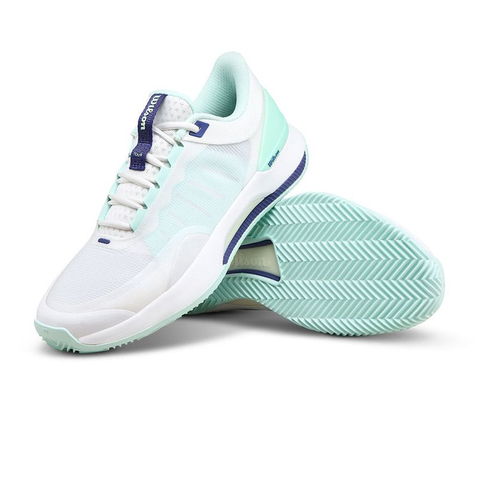 Wilson Intrigue Tour Womens Clay Tennis Shoe - White/Bay/Skipper Blue - 10