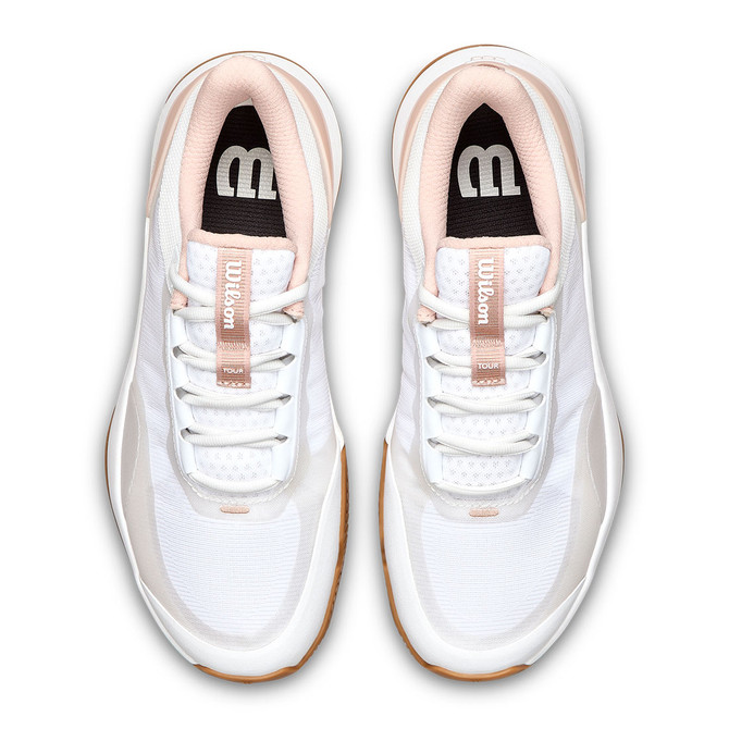 Wilson Intrigue Tour Womens Tennis Shoe - White/Cameo Rose/Gum