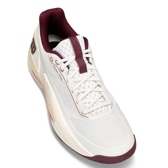 Wilson Rush 5 Tour Mens Tennis Shoe - White/Port Royal/Vanilla - 6