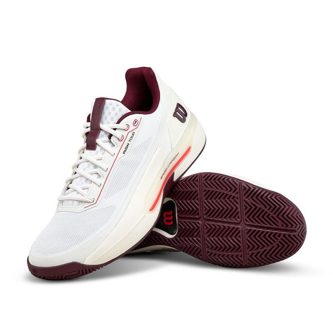 Wilson Rush 5 Tour Mens Tennis Shoe - White/Port Royal/Vanilla - 11