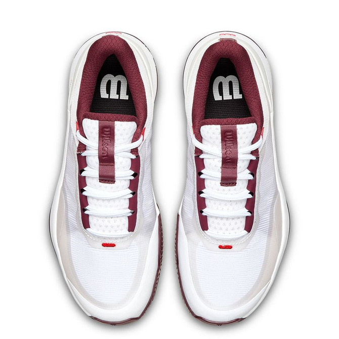 Wilson Intrigue Tour BTT Womens Tennis Shoe - White/Port Royal/Infrared - Final Sale - 10