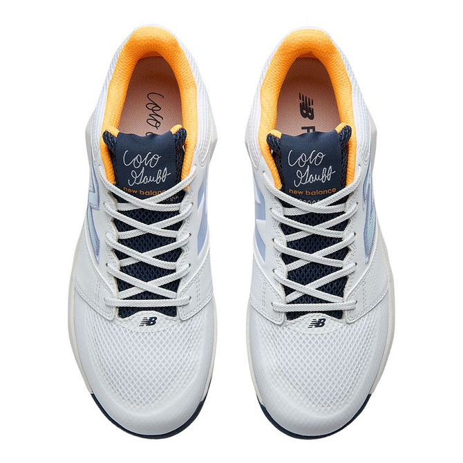 New Balance Coco Delray (2E) Mens Tennis Shoe - Apollo Gold/Boysenberry - Final Sale - 5