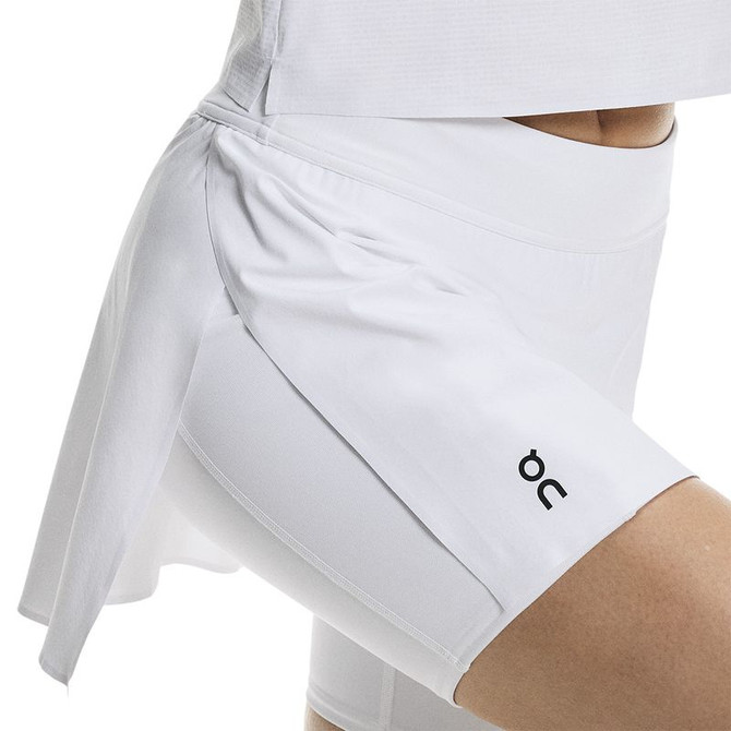 On Court Split Skirt - White - 4