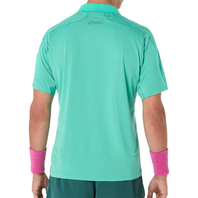 Asics Match Jacquard Polo - Aurora Green - 3
