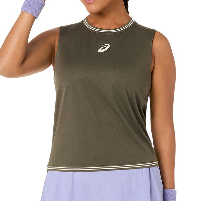 Asics Game Sleeveless Top - Dark Olive - 5
