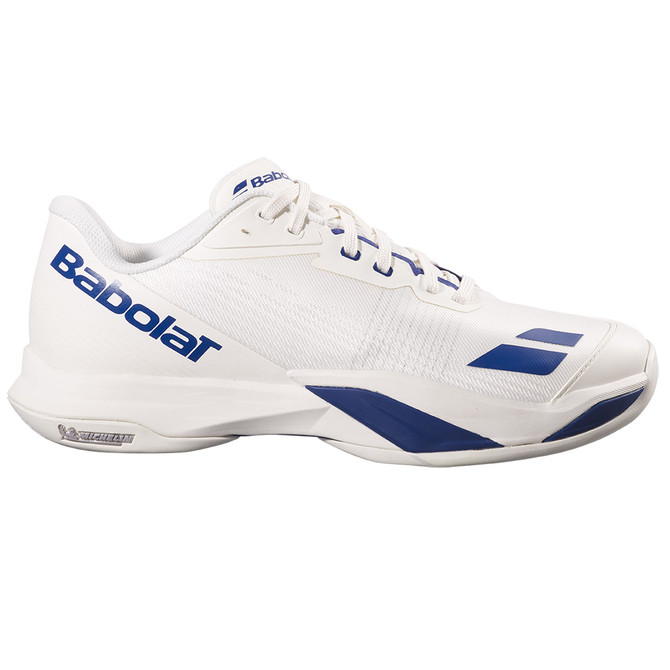 Babolat Jet Mach 4 All Court Mens Tennis Shoe - Cream/Dark Blue