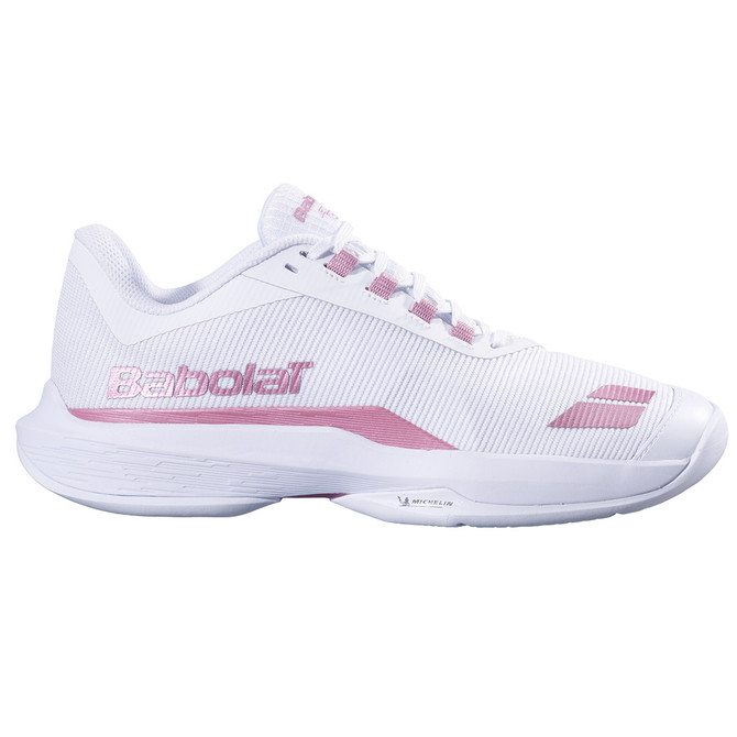 Babolat Jet Tere 2 All Court Womens Tennis Shoe - White/Gold Pink