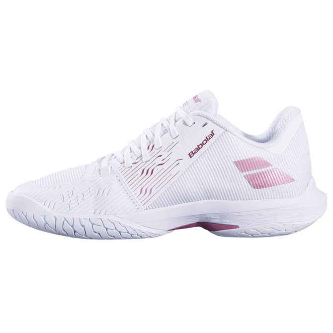 Babolat Jet Tere 2 All Court Womens Tennis Shoe - White/Gold Pink - 3