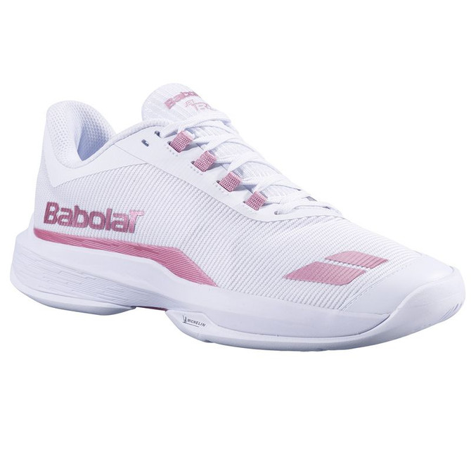 Babolat Jet Tere 2 All Court Womens Tennis Shoe - White/Gold Pink - 4