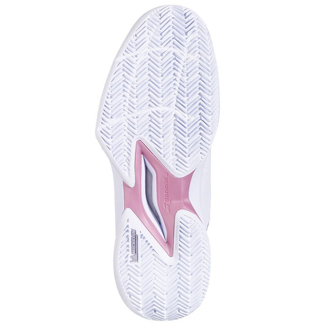 Babolat Jet Tere 2 Clay Womens Tennis Shoe - White/Gold Pink - 2