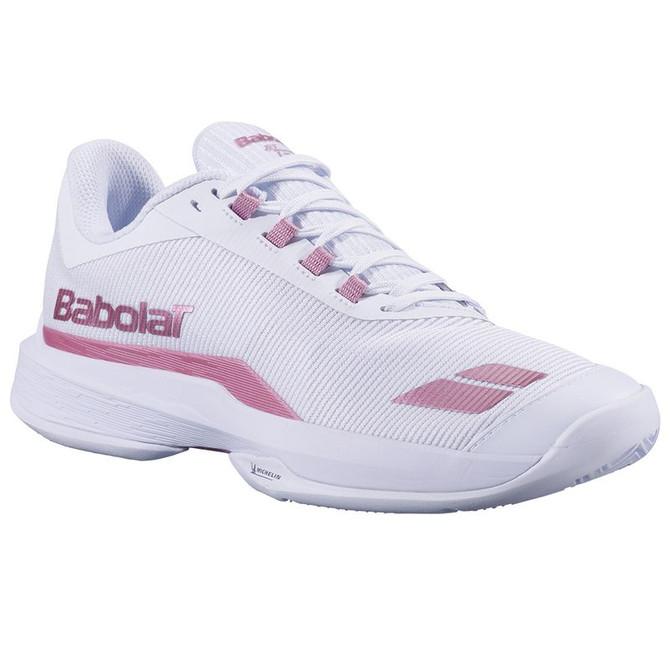 Babolat Jet Tere 2 Clay Womens Tennis Shoe - White/Gold Pink - 4