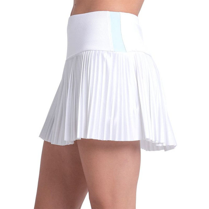 Lucky in Love Riviera Breeze Racer Rib Skirt - White/Blue - 2
