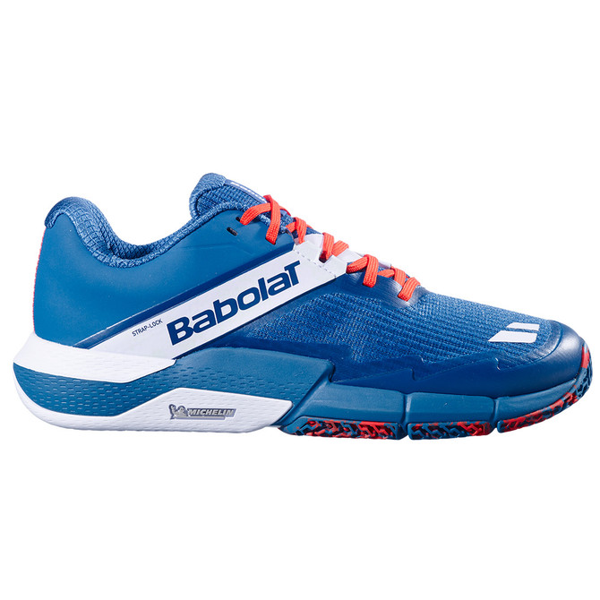 Babolat Movea 2 Mens Padel Shoe - Seaport/Cherry Tomato
