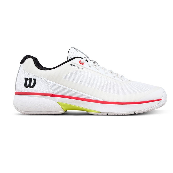 Wilson Rush Lite 5 Mens Tennis Shoe - White/Black/Infrared