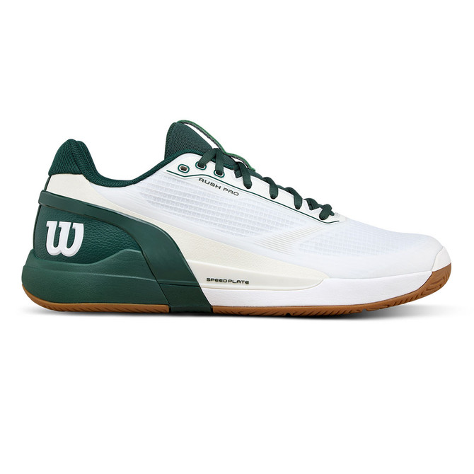 Wilson Rush Pro 5 Mens Tennis Shoe - White/Sycamore/Gum