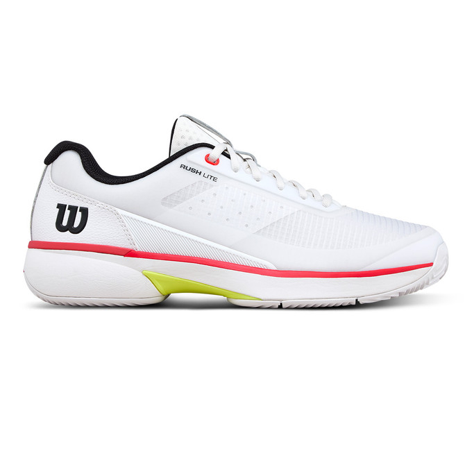 Wilson Rush Lite 5 Mens Clay Tennis Shoe - White/Black/Infrared