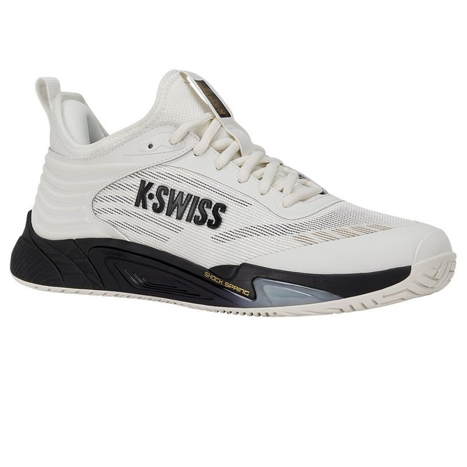 K Swiss Hypercourt Pinnacle Mens Tennis Shoe - Blanc de Blanc/Moonless Night/Gold