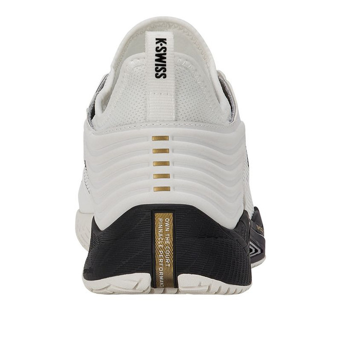 K Swiss Hypercourt Pinnacle Mens Tennis Shoe - Blanc de Blanc/Moonless Night/Gold