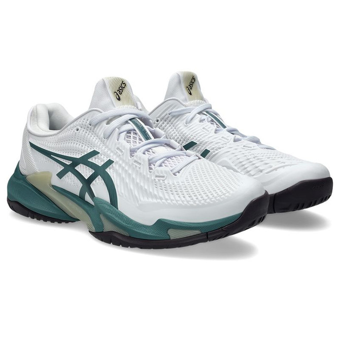Asics Court FF 3 Mens Tennis Shoe - White/Foggy Teal