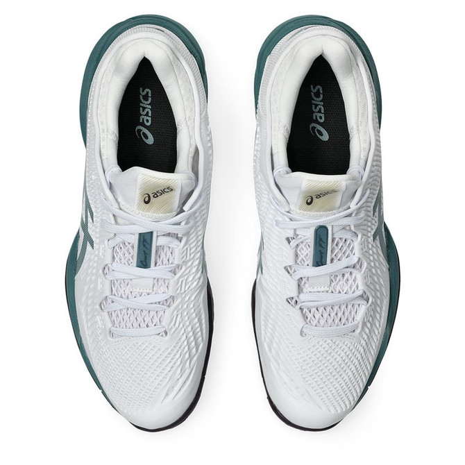 Asics Court FF 3 Mens Tennis Shoe - White/Foggy Teal