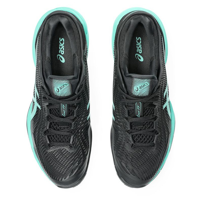 Asics Court FF 3 Mens Tennis Shoe - Black/Aurora Green