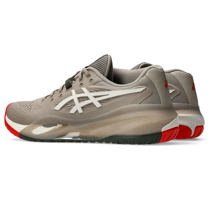 Asics Resolution X Mens Tennis Shoe - Greige/Soft Oat