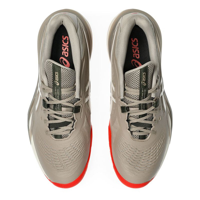Asics Resolution X Mens Tennis Shoe - Greige/Soft Oat