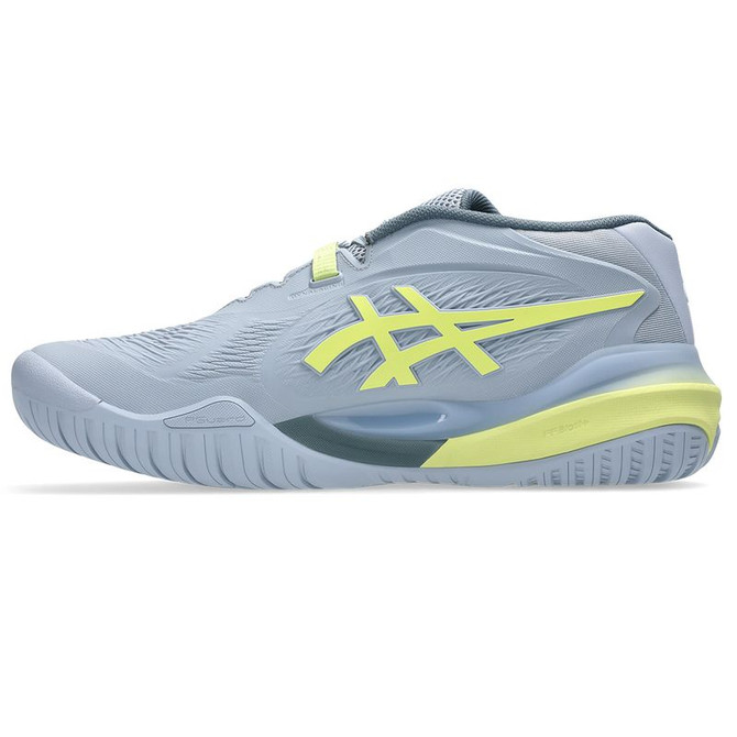 Asics Gel Resolution X Mens Tennis Shoe - Grey Blue/Pistachio