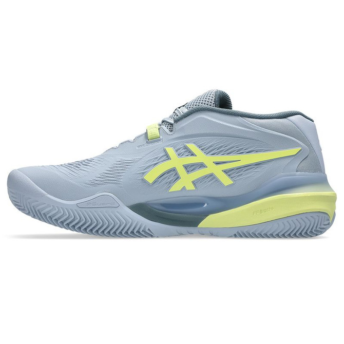 Asics Gel Resolution X Mens Clay Tennis Shoe - Grey Blue/Pistachio