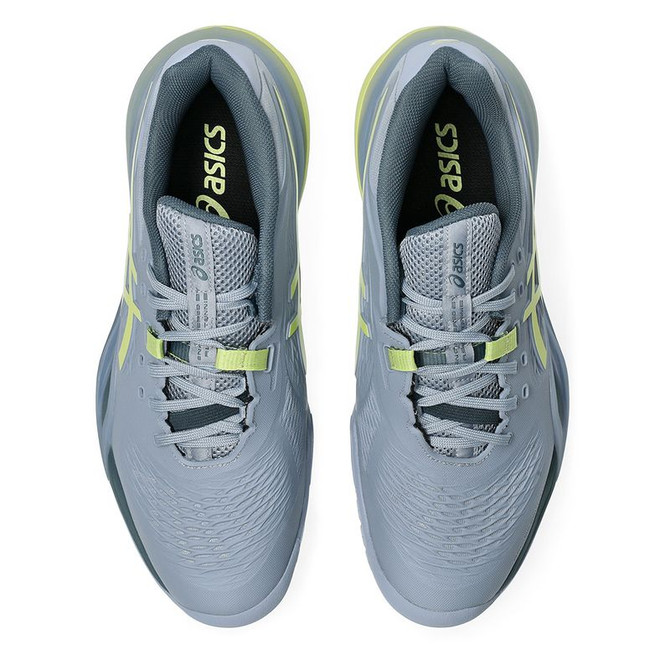 Asics Gel Resolution X Mens Wide (2E) Tennis Shoe - Grey Blue/Pistachio