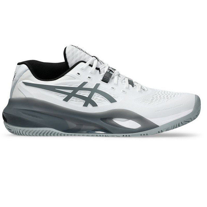 Asics Gel Resolution X Mens Padel Shoe - White/Steel Grey