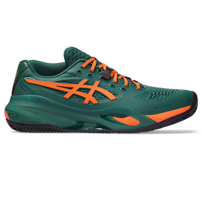 Asics Gel Resolution X Mens Padel Shoe - Jewel Green/Energy Orange