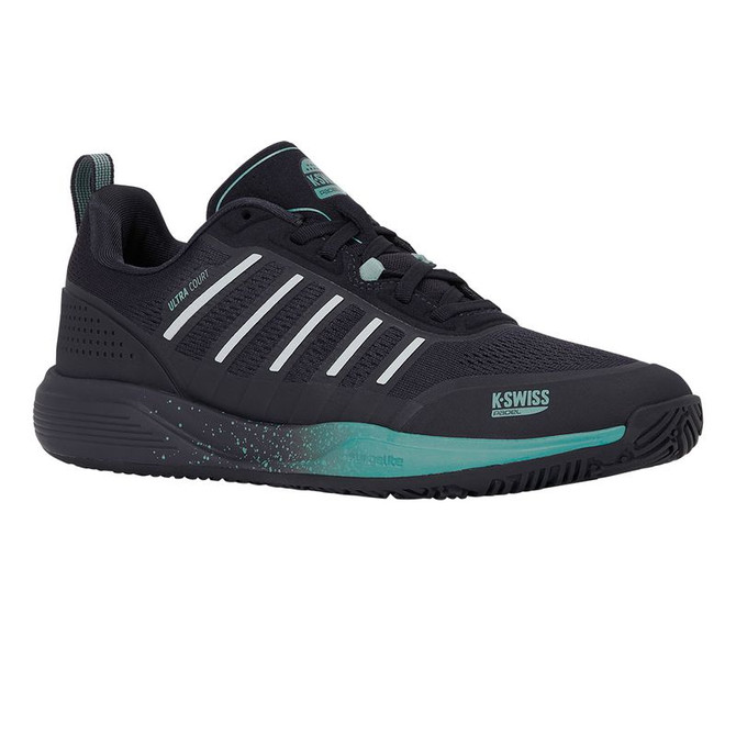 K Swiss Ultra Court Mens Padel Shoe - Carbon/Baltic/Glacier Gray