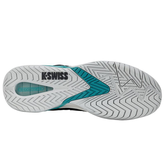 K Swiss Ultrashot 4 Mens Tennis Shoe - Carbon/Blanc DeBlanc/Baltic