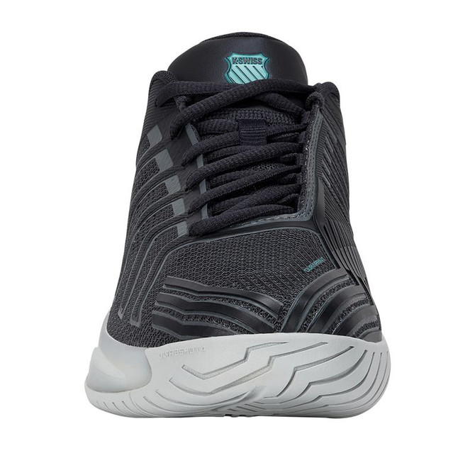 K Swiss Ultrashot 4 Mens Tennis Shoe - Carbon/Blanc DeBlanc/Baltic
