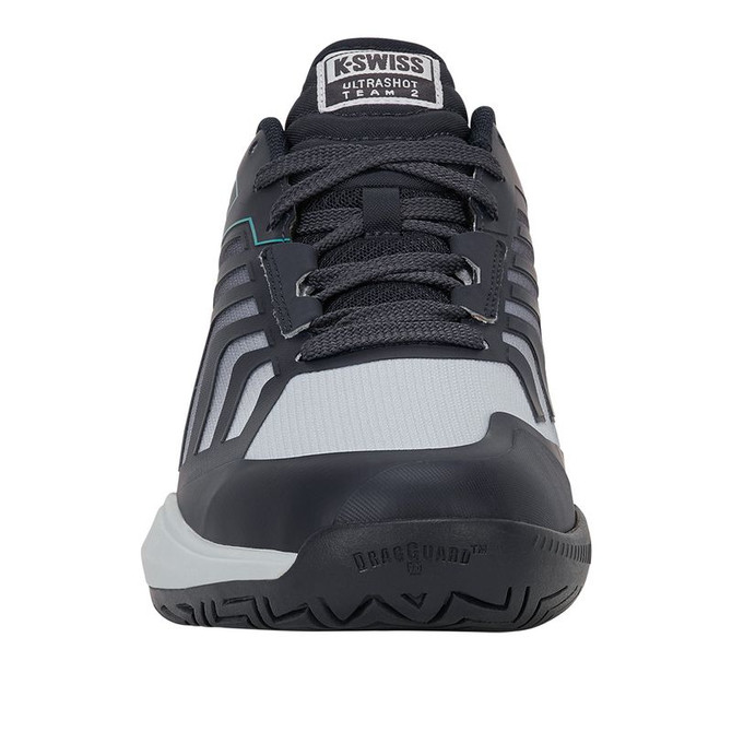 K Swiss Ultrashot Team 2 Mens Tennis Shoe - Carbon/Glacier Grey/Baltic
