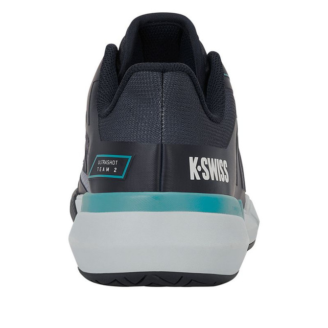 K Swiss Ultrashot Team 2 Mens Tennis Shoe - Carbon/Glacier Grey/Baltic