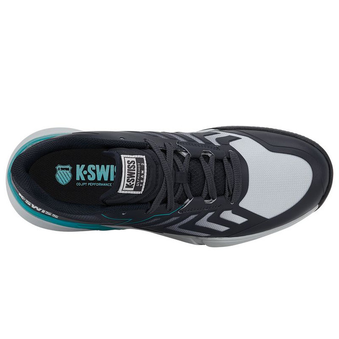 K Swiss Ultrashot Team 2 Mens Tennis Shoe - Carbon/Glacier Grey/Baltic
