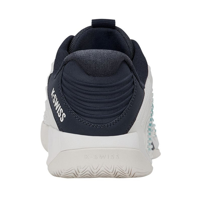 K Swiss Hypercourt Express 3 Mens Tennis Shoe - Blanc de Blanc/Carbon/Baltic