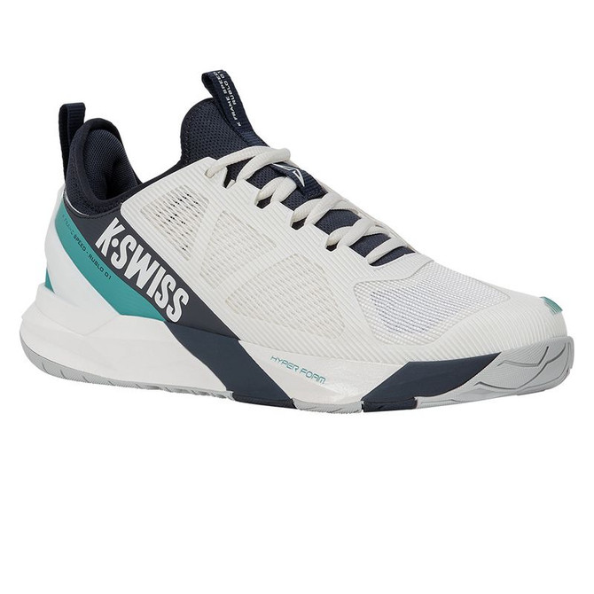 K Swiss K Frame Speed Rublo Mens Tennis Shoe - Blanc DeBlanc/Carbon/Baltic
