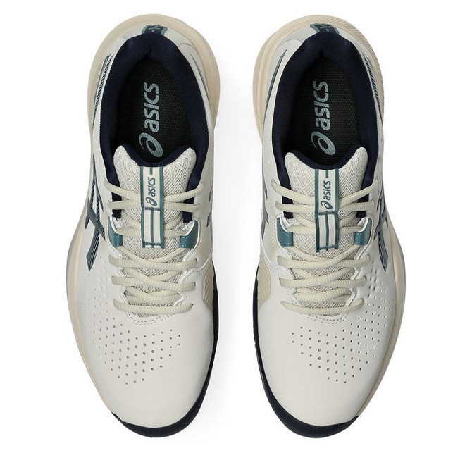 Asics Gel Challenger 15 Mens Clay Tennis Shoe - Oatmeal/Midnight