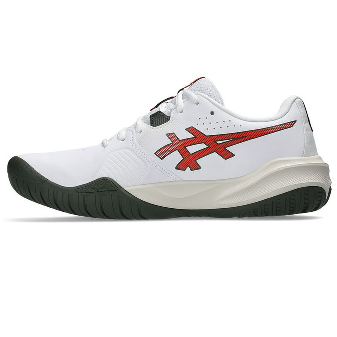 Asics Gel Challenger 15 Mens Tennis Shoe - White/Cherry Tomato