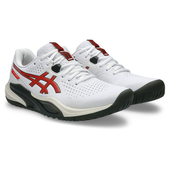 Asics Gel Challenger 15 Mens Tennis Shoe - White/Cherry Tomato
