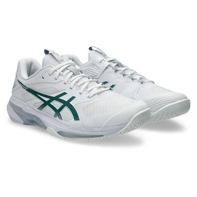 Asics Solution Speed FF 4 LTD Mens Tennis Shoe - White/Pitch Green