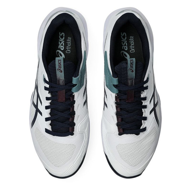 Asics Solution Speed FF 4 Mens Clay Tennis Shoe - White/Midnight