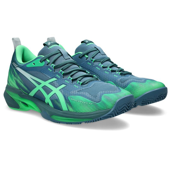 Asics SonicSmash FF Mens Padel Shoe - Saba Blue/Vital Green