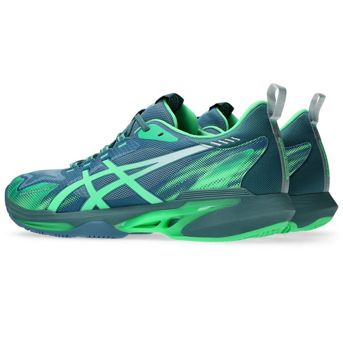Asics SonicSmash FF Mens Padel Shoe - Saba Blue/Vital Green