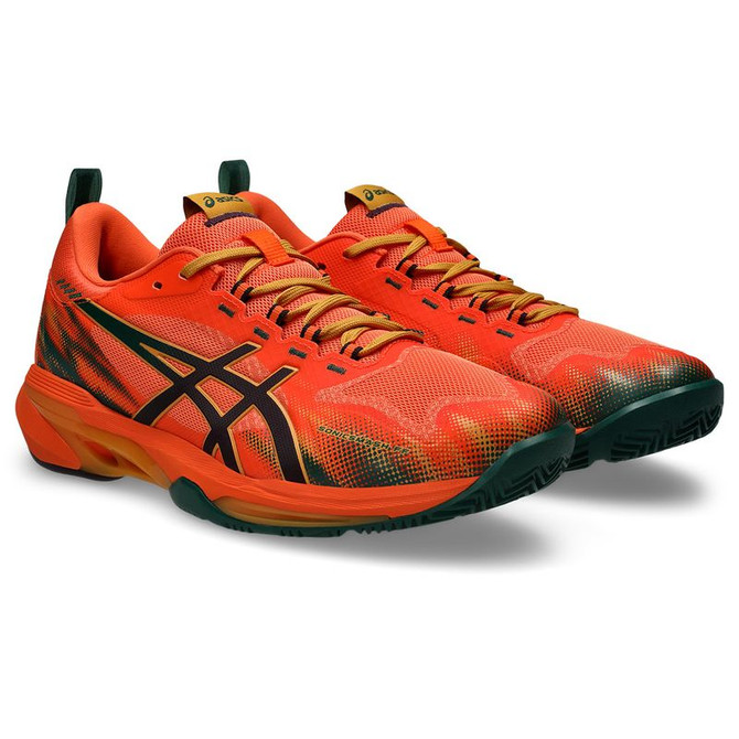 Asics Sonicsmash FF Mens Padel Shoe - Orange/Dark Aubergine