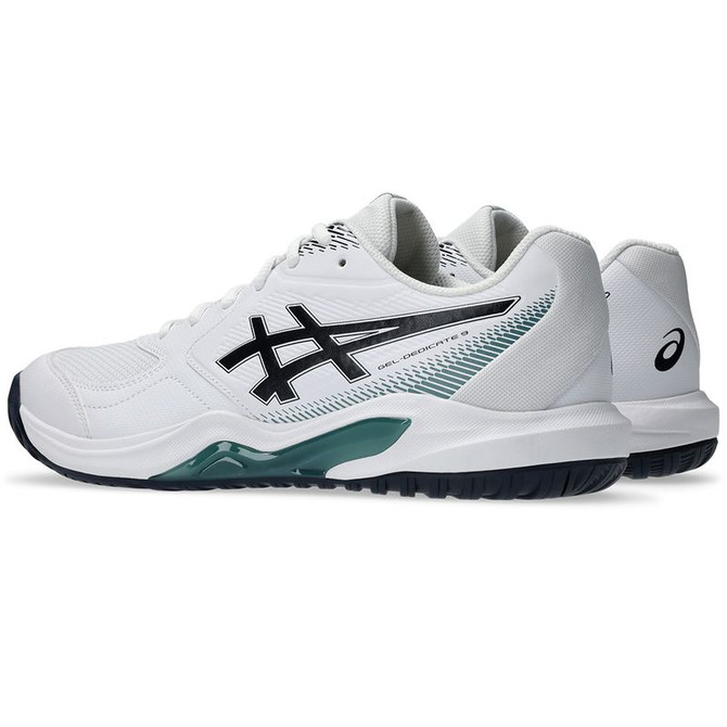 Asics Gel Dedicate 9 Mens Tennis Shoe - White/Midnight
